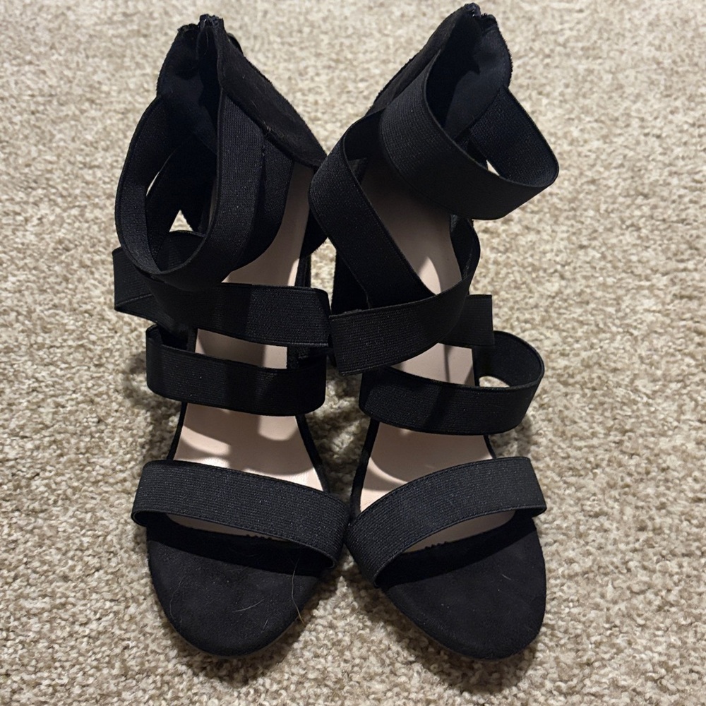 Black Strappy Heels